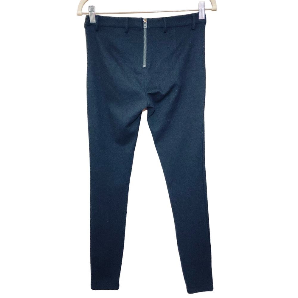 Madewell Back Zip Skinny Leg Ponte Pants Black Low Rise Stretch Buckley NWT Sz 2